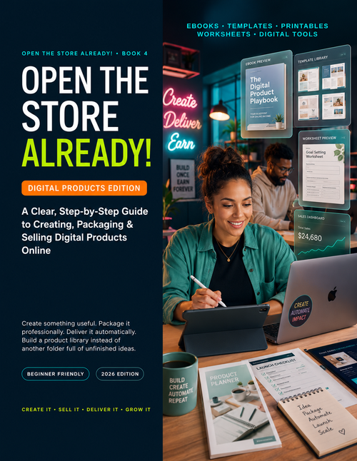Open the Store Already! Digital Products Edition cover