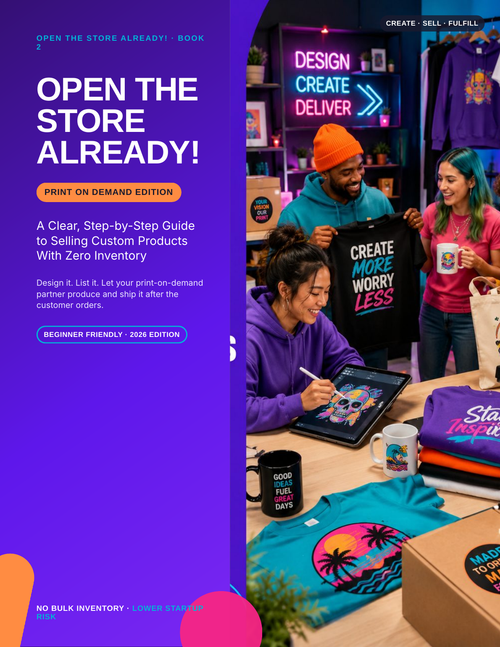 Open the Store Already! Print on Demand Edition digital guide cover